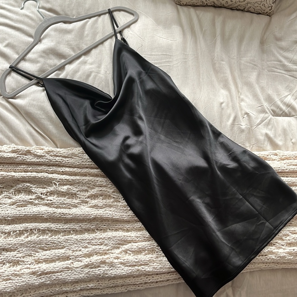 ADIKA Black Slip Dress
